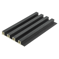 Panneaux muraux en PVC 3D imperméables, panneaux muraux décoratifs à rainures pour revêtement intérieur