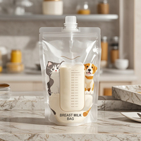 Sacs de lait maternel pour congélateur sans BPA personnalisés pochette pour aliments pour bébés sac de stockage de lait maternel en silicone réutilisable