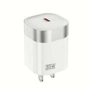 Global Compatibility GaN <b>Type</b>-<b>C</b> <b>Adapter</b> Charger 35w PD Charger US EU UK Wall <b>Plug</b> Universal 27W USB <b>Adapters</b> for Phone 16 15 14 - Product Image 1
