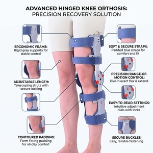 Rodillera Ligera TY con Cierre de Botón para Soporte Postquirúrgico, Protección Plegable, Soporte Ortopédico para Distensiones de Ligamentos - Product Image 4