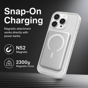 Funda Ultrafina Mate Transparente Magnética para Teléfono Móvil, Diseño Empresarial, Resistente a Golpes, Carga Inalámbrica, Carcasa Rígida <span class=keywords><strong>de</strong></span> PC para 11-17 <span class=keywords><strong>Pro</strong></span> Max - Product Image 4