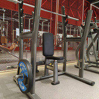 Banc de musculation incliné de haute qualité pour salle de sport, équipement en acier et cuir, plaques de poids commerciales, banc de musculation assis