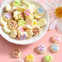 En gros, Breloques cabochons en résine à dos plat, mignonnes, en forme de patte de chat, style dessin animé, pour Nail Art, DIY, épingles à cheveux, coques de téléphone, slime, Noël