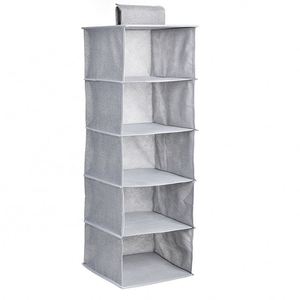 Organisateur de placard suspendu à 5 étagères, organiseurs à 5 tiroirs, organisateur de couches pour placard avec compartiments pour salon - Product Image 1