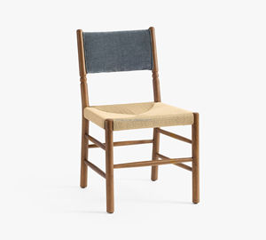 Sedia da Pranzo Classica Europea Contemporanea in Legno e Corda Intrecciata per Casa e <span class=keywords><strong>Cucina</strong></span> - Product Image 1