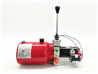 Unidad de Potencia Hidráulica DC con Válvula de Control Manual, Mini Paquete de Potencia Hidráulica de 12V 24V para Plataforma Elevadora, Remolque Volquete