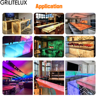Panneau LED Flexible 600*240mm DC24V 20W 38W 40W 288 LED Ultra Mince Découpable Rétroéclairage pour Plans de Travail en Marbre et Quartz Haute Qualité
