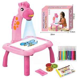 2025 tout nouveau ensemble de planche à <span class=keywords><strong>dessin</strong></span> pour enfants en gros avec projecteur <span class=keywords><strong>girafe</strong></span> bricolage peinture effaçable avec musique et lumière - Product Image 2