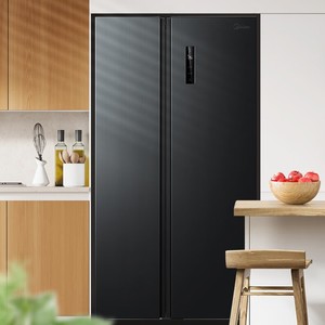 Réfrigérateur côte à côte Midea 605L, sans givre, écoénergétique, à refroidissement par air, en acier inoxydable, autoportant - Product Image 3