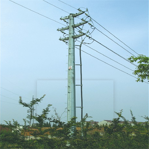 Poste de metal de acero galvanizado caliente de 3-15m <span class=keywords><strong>para</strong></span> Línea de Transmisión Eléctrica poste de acero - Product Image 1