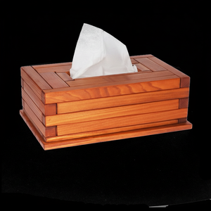 SERVILLETAS DE MADERA BAR TISSU HOLDER Hotel Organizador de servilletas de madera Accesorio de mesa de hospitalidad Servilleta de madera Premium - Product Image 1