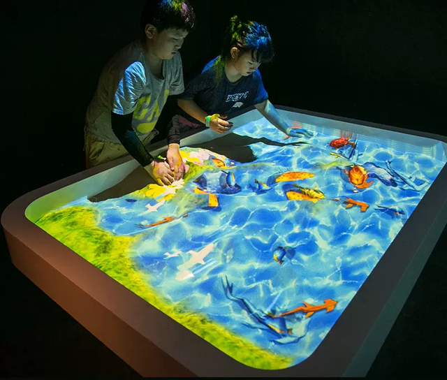 Children Magic Sand Table Exciting 3D Interactive Projector Games Home & Outdoor Educational Immersive Simulator for Kids
