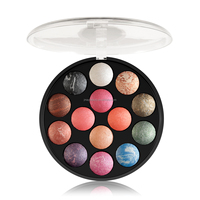 Palette de fards à paupières personnalisée en vente, cosmétiques pour les yeux, palette de maquillage ronde, poudre de fard à paupières cuite, marque privée