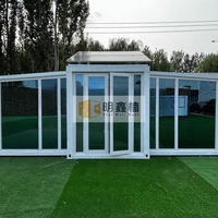 Mxq Vente directe usine – Maison conteneur préfabriquée moderne et extensible de 20/40 pieds pour jardin et véranda