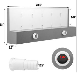 Lámpara de Pared LED con Efecto Cascada, Control Remoto Inteligente RGB para Interiores y Exteriores, Fuente, Entrada, Piscina, Luces Decorativas para Agua - Product Image 6