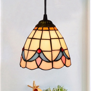 Rétro <span class=keywords><strong>Baroque</strong></span> pour <span class=keywords><strong>Salon</strong></span> suspension lampe Éclairage led suspension décorative Vitrail Abat-jour <span class=keywords><strong>Lustre</strong></span> Tiffany - Product Image 2