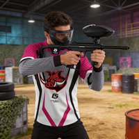 Maßgefertigte Paintball-Trikots 100% Polyester Bedruckte Einfarbige Muster-Teamshirts für Vereine & Teams - Großbestellung Fabrikpreis Hergestellt in China