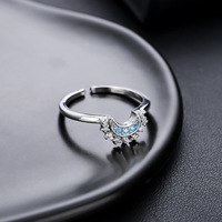 Meistverkauftes Kupfer Sonne-Mond Paar-Set Vergoldetes Zirkon-Armband Verstellbarer Ring Trendiges Sein/Dein Hochzeits-Verlobungsgeschenk