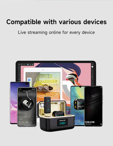 Neexxt Micro lavalier không dây kép sx23 sx23i 2.4G mic tiếng ồn kép Plug-Play với Hộp sạc cho TYPE-C hoặc iOS - Product Image 6