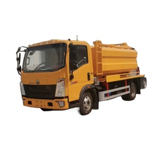 Pequeño HOWO 4X2 Chorro de alcantarillado Camión de vacío 6000L Camión bomba Vac Vehículo Gully Sucker & Servicio de alcantarillado Limpiador combinado - Product Image 1