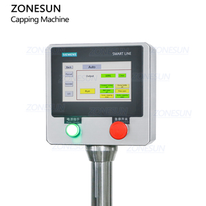 ZONESUN Automatic Pepper Chilli Sauce Curry Paste Glass <b>Jam</b> <b>Jar</b> Round PET Bottle Metal Twist Off Lid Caps Screw Capping Machine - Product Image 2