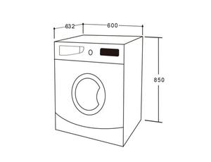 Liquidation de stock : <span class=keywords><strong>Lave</strong></span>-<span class=keywords><strong>linge</strong></span> à chargement <span class=keywords><strong>frontal</strong></span> 11 kg, 1200 tr/min, équilibrage automatique, blanc, avec fenêtre chromée IMAX11S - Product Image 5