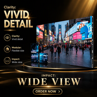Écran d'affichage vidéo LED modulaire grand format à pas de pixel fin pour la vente au détail, les scènes et les événements