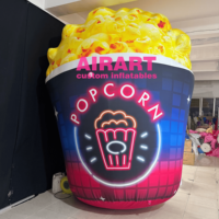 Bonne vente pop-corn gonflable géant personnalisé pour les promotions de cinéma