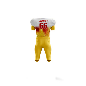 Uniformes de football américain personnalisés de qualité supérieure, 100 % polyester, manches courtes, vêtements de football américain. - Product Image 2
