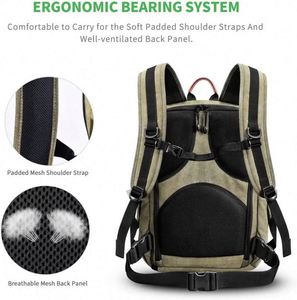 Sac à dos pour appareil photo reflex numérique, grand format, imperméable, en toile polyester, pour voyages et activités de plein air, échantillon gratuit - Product Image 5