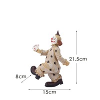 Figurines de clown en résine, statue décorative vintage de cirque, figurine de clown pour la maison ou le bureau