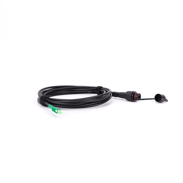 Female HW Mini SC/APC Waterproof Fiber Optic Adapter, Hardened IP68 Outdoor Coupler Compatible with FTTX Drop Cable