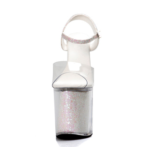 Sandali con Plateau Sexy da 20 cm, Nuovo Stile Rosa con Polvere Luminosa, Fetish, Dolce, per Pole Dance e Sposa - Product Image 3