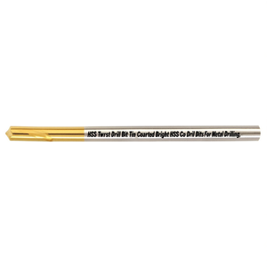 Foret hélicoïdal HSS avec revêtement TiN, forets HSS Co brillants pour le perçage du métal - Product Image 2