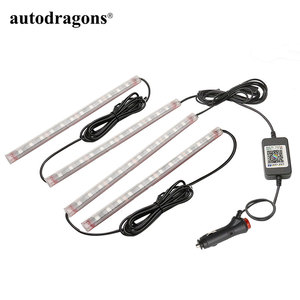 Autodragons - Tira de Luces LED RGB para Automóvil, 12 V, Control por Aplicación, Cambio de Color, Flujo Continuo, Ambiente Dinámico - Product Image 3