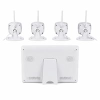 Kit de caméra de sécurité sans fil VS6104 2K avec moniteur tactile, détection de mouvement IA, audio bidirectionnel et stockage SD 64 Go