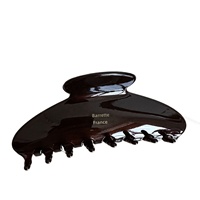 Barrette La France en Acétate Solide, Pinces à Cheveux 3 Couleurs Grande Taille Beige Marron Olive, Pinces à Cheveux Minimalistes Françaises