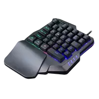 35-Key Ergonomische Multi-Kleur Backlit Usb 60% Keyboard Case Toetsenbord Mobiele Stabilizer Toetsenbord