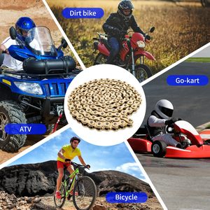 Chaîne de moto en or 520, 120 maillons, avec 5 maillons maîtres, pour séries 250cc 300cc DRZ250 RMZ250 KX250 KX450F CRF250R CRF450R YZ250F YZ450F - Product Image 4