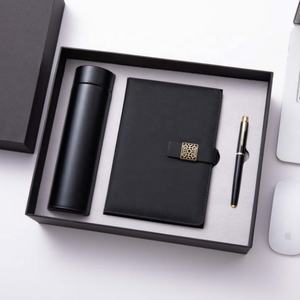 Juego de regalo de negocios personalizado 3 en 1 Juego de cuaderno y bolígrafo A5 verde de Año Nuevo Digital de lujo Juegos de regalo corporativo para negocios con logotipo - Product Image 1