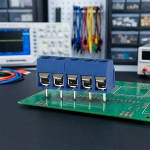Borne de connexion modulaire WANJIE WJ301R en laiton pour PCB, à 90 degrés, avec contact en laiton, connexion par vis, 250V 16A - Product Image 3