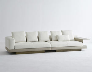 Divano in pelle italiana di fascia alta Mufang moderno a quattro posti con Design dritto di lusso in vera pelle di alta qualità - Product Image 6