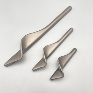 Light Luxury Zinc Alloy Furniture Cabinet <strong>Door</strong> Drawer Gold Handles Bedroom Kitchen Pull - Product Image 5