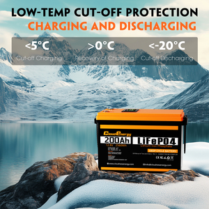 Batterie Cloudenergy DPCL12-200 12V 200Ah avec 6000 cycles - Température de fonctionnement de -20°C à 60°C - Alimentation de secours DPCL12-200 Cloudenergy 12 - Product Image 4