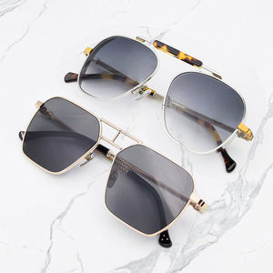 Benyi Manufacturer Customized Acetate Metal Titanium Glasses Frame Custom Logo Polarized Mirror Luxury Sunglasses For Men