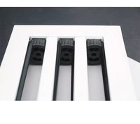 Diffuseur d'air moderne en aluminium pour CVC, grille de ventilation réglable, taille personnalisable, installation facile pour montage mural