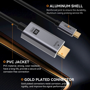 Logo personalizzato UHD USB-C a 8K 60Hz <span class=keywords><strong>HDMI</strong></span> 2.1 cavo 48Gbps 1M 2M USB tipo C a cavo <span class=keywords><strong>HDMI</strong></span> - Product Image 5