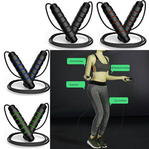 <span class=keywords><strong>Corde</strong></span> à <span class=keywords><strong>sauter</strong></span> professionnelle à poids réglable avec poignée antidérapante et noyau en acier <span class=keywords><strong>pour</strong></span> la réduction de la graisse et le renforcement musculaire - Product Image 2