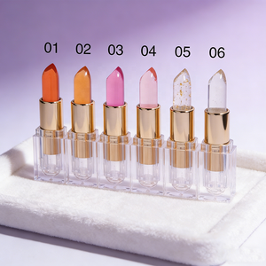 Color-Changing Crystal Flower Lipstick Nutritious Moisturizer Temperature Lip Stain <strong>Sunscreen</strong> Stick <strong>Clear</strong> Jelly Texture - Product Image 1