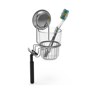 <span class=keywords><strong>Portaspazzolino</strong></span> singolo <span class=keywords><strong>a</strong></span> <span class=keywords><strong>ventosa</strong></span> <span class=keywords><strong>portaspazzolino</strong></span> <span class=keywords><strong>a</strong></span> parete con tazza per spazzolino da denti - Product Image 4